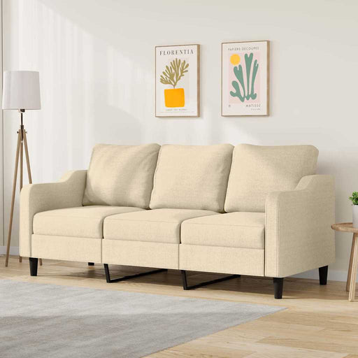 Canapea cu 3 locuri, crem, 180 cm, material textil - WALTI WALTI