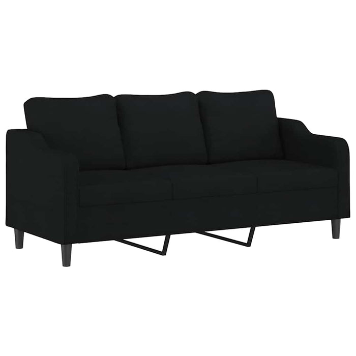 Canapea cu 3 locuri, negru, 180 cm, material textil - WALTI WALTI