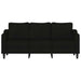 Canapea cu 3 locuri, negru, 180 cm, material textil - WALTI WALTI