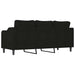 Canapea cu 3 locuri, negru, 180 cm, material textil - WALTI WALTI