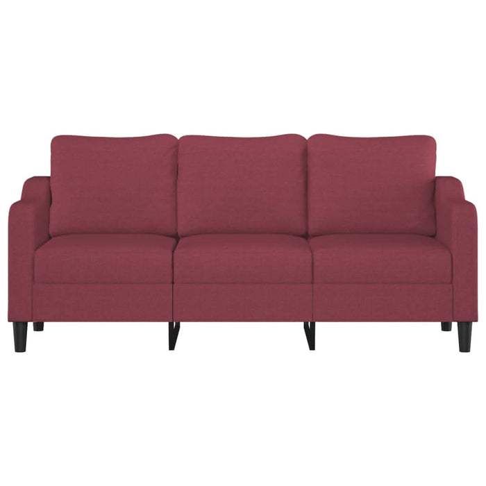 Canapea cu 3 locuri, roșu vin, 180 cm, material textil - WALTI WALTI