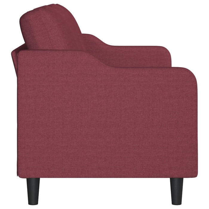 Canapea cu 3 locuri, roșu vin, 180 cm, material textil - WALTI WALTI