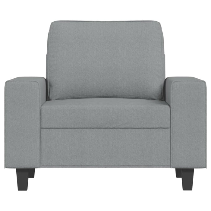 Fotoliu canapea, gri deschis, 60 cm, material textil WALTI