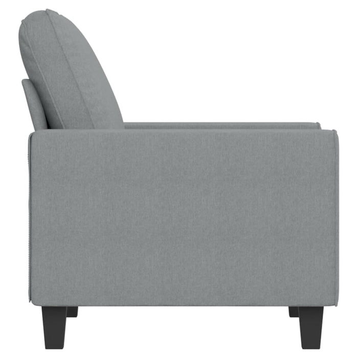 Fotoliu canapea, gri deschis, 60 cm, material textil WALTI