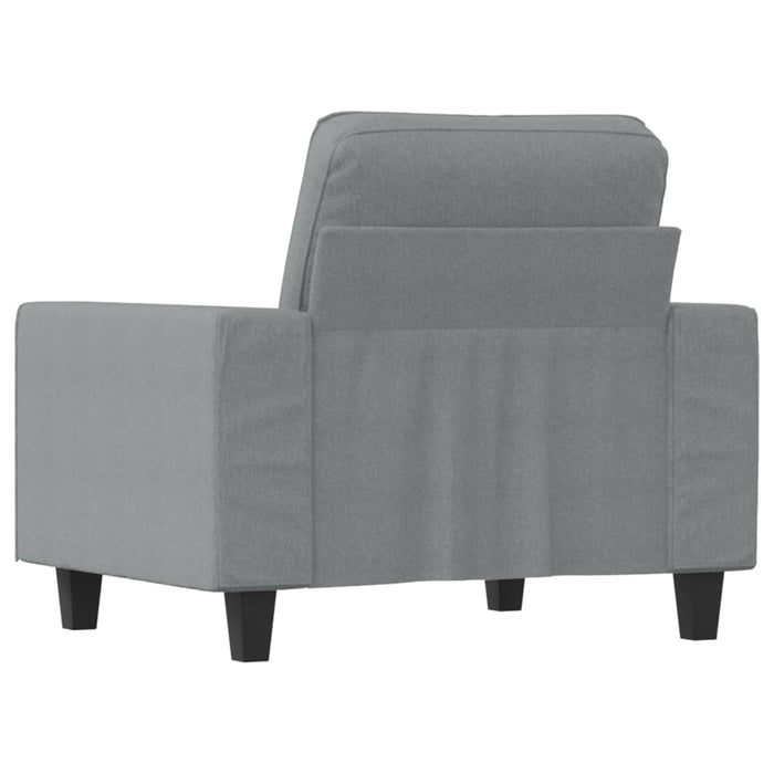 Fotoliu canapea, gri deschis, 60 cm, material textil WALTI