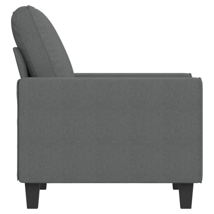 Fotoliu canapea, gri închis, 60 cm, material textil - WALTI WALTI
