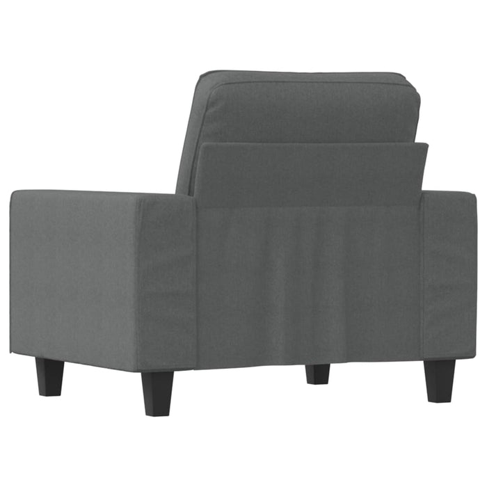 Fotoliu canapea, gri închis, 60 cm, material textil - WALTI WALTI