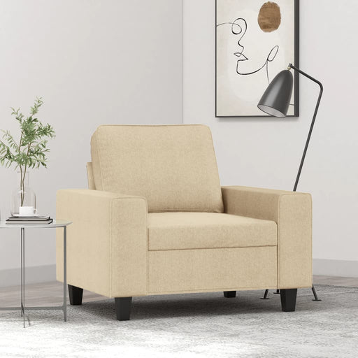 Fotoliu canapea, crem, 60 cm, material textil - WALTI WALTI