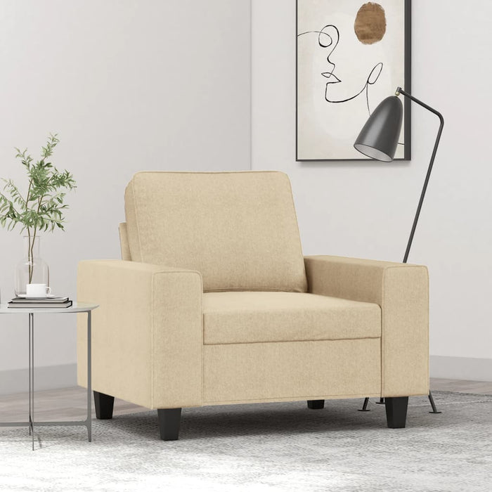 Fotoliu canapea, crem, 60 cm, material textil - WALTI WALTI