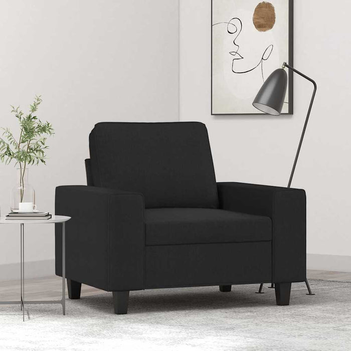 Fotoliu canapea, negru, 60 cm, material textil - WALTI WALTI