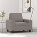 Fotoliu canapea, gri taupe, 60 cm, material textil - WALTI WALTI