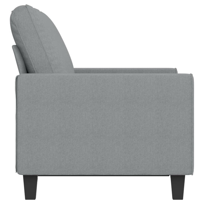 Canapea cu 2 locuri, gri deschis, 120 cm, material textil WALTI