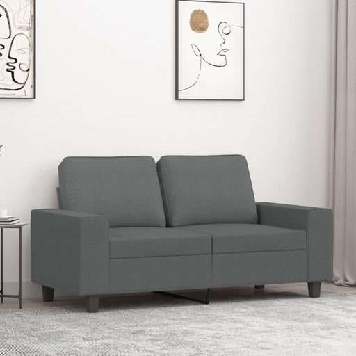 Canapea cu 2 locuri, gri închis, 120 cm, material textil - WALTI WALTI