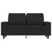 Canapea cu 2 locuri, negru, 120 cm, material textil - WALTI WALTI