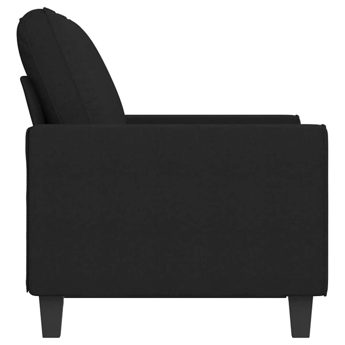 Canapea cu 2 locuri, negru, 120 cm, material textil - WALTI WALTI