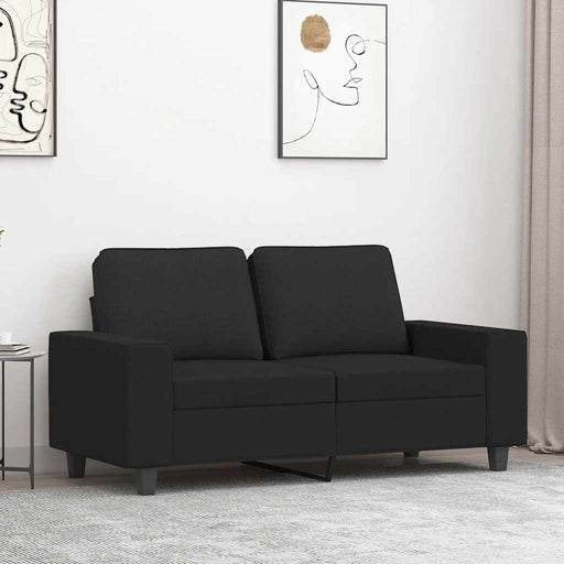 Canapea cu 2 locuri, negru, 120 cm, material textil - WALTI WALTI