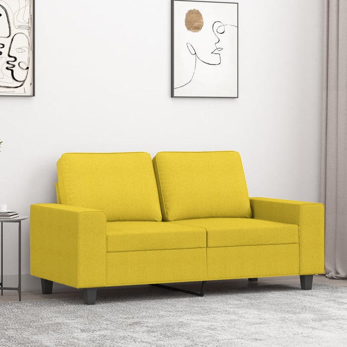Canapea cu 2 locuri, galben deschis, 120 cm, material textil - WALTI WALTI