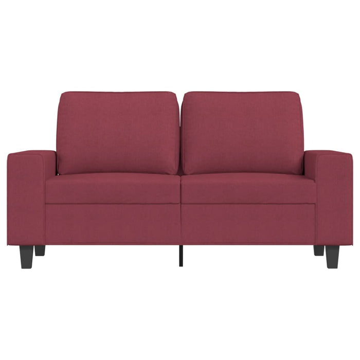 Canapea cu 2 locuri, roșu vin, 120 cm, material textil WALTI