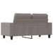 Canapea cu 2 locuri, gri taupe, 120 cm, material textil - WALTI WALTI