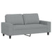 Canapea cu 2 locuri, gri deschis, 140 cm, material textil - WALTI WALTI