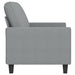 Canapea cu 2 locuri, gri deschis, 140 cm, material textil - WALTI WALTI