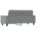 Canapea cu 2 locuri, gri deschis, 140 cm, material textil - WALTI WALTI