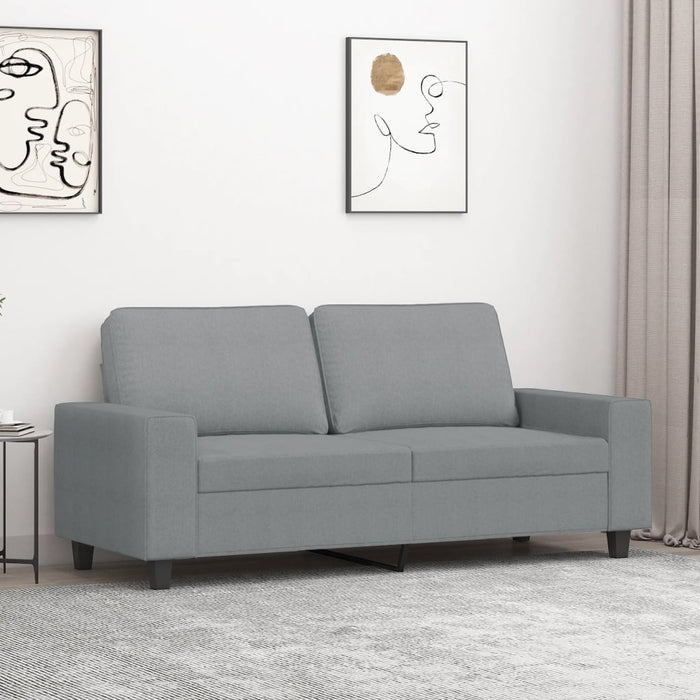Canapea cu 2 locuri, gri deschis, 140 cm, material textil - WALTI WALTI