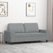 Canapea cu 2 locuri, gri deschis, 140 cm, material textil - WALTI WALTI