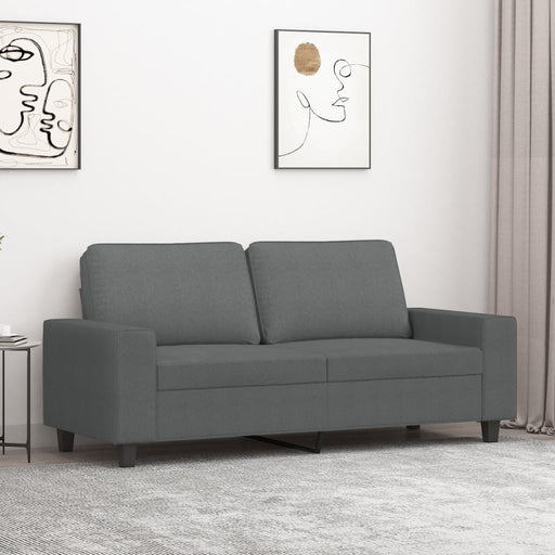 Canapea cu 2 locuri, gri închis, 140 cm, material textil - WALTI WALTI