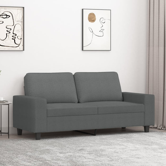 Canapea cu 2 locuri, gri închis, 140 cm, material textil - WALTI WALTI