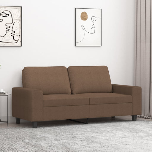 Canapea cu 2 locuri, maro, 140 cm, material textil - WALTI WALTI