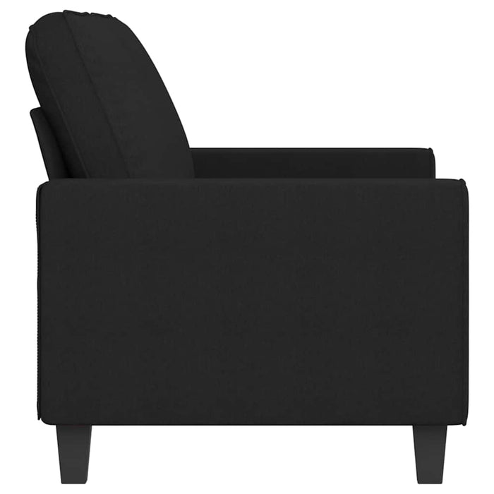 Canapea cu 2 locuri, negru, 140 cm, material textil - WALTI WALTI