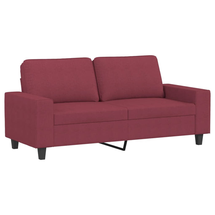 Canapea cu 2 locuri, roșu vin, 140 cm, material textil WALTI