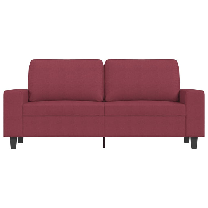 Canapea cu 2 locuri, roșu vin, 140 cm, material textil WALTI