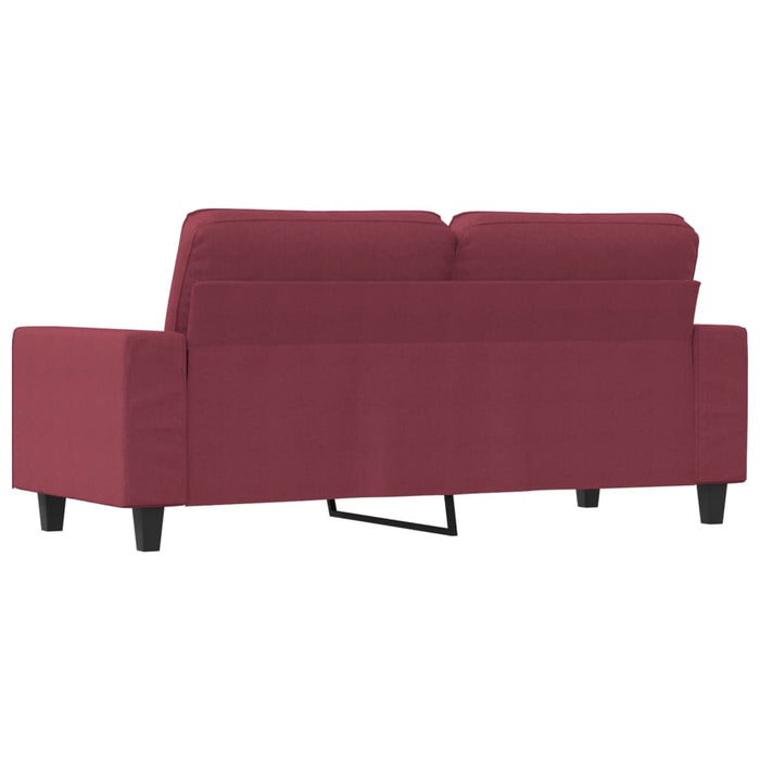 Canapea cu 2 locuri, roșu vin, 140 cm, material textil WALTI
