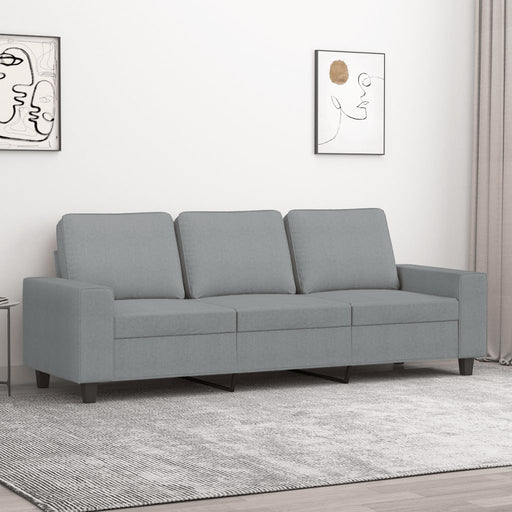 Canapea cu 3 locuri, gri deschis, material 180CM textil - WALTI WALTI