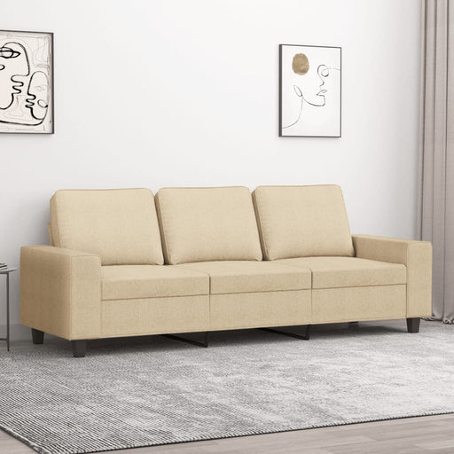 Canapea cu 3 locuri, crem, 180 cm, material textil - WALTI WALTI