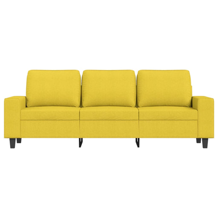 Canapea cu 3 locuri, galben deschis, 180 cm, material textil - WALTI WALTI