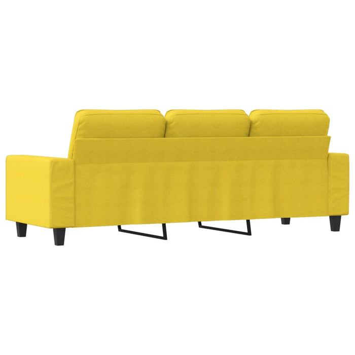 Canapea cu 3 locuri, galben deschis, 180 cm, material textil - WALTI WALTI
