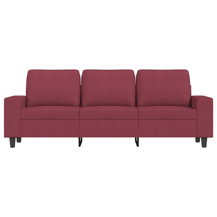 Canapea cu 3 locuri, roșu vin, 180 cm, material textil - WALTI WALTI