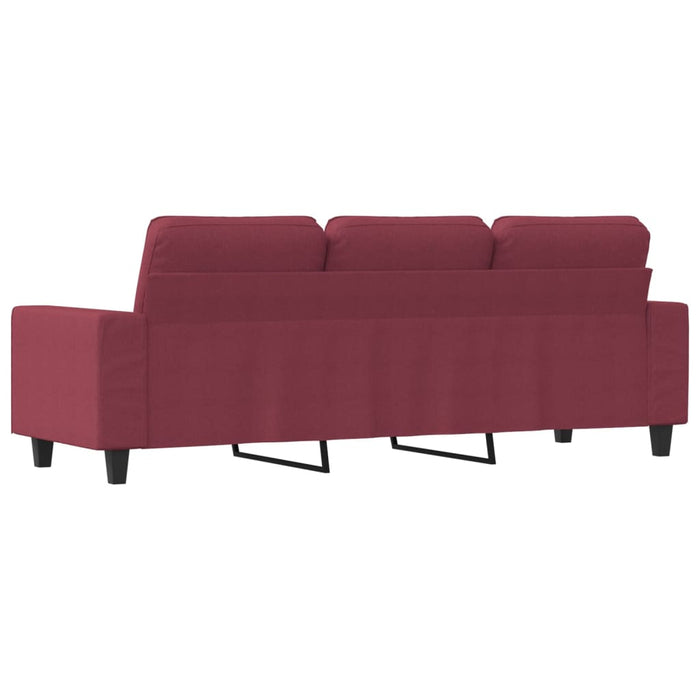 Canapea cu 3 locuri, roșu vin, 180 cm, material textil - WALTI WALTI