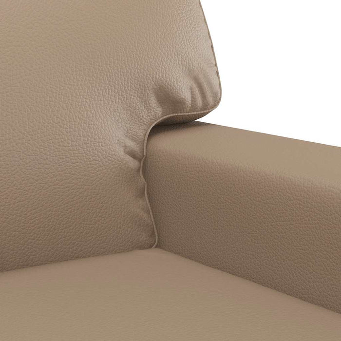 Canapea de o persoană, cappuccino, 60 cm, piele ecologică WALTI