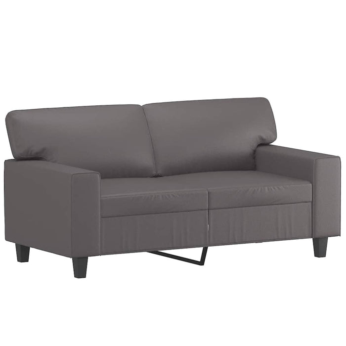 Canapea cu 2 locuri, gri, 120 cm, piele ecologică - WALTI WALTI