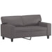 Canapea cu 2 locuri, gri, 120 cm, piele ecologică - WALTI WALTI