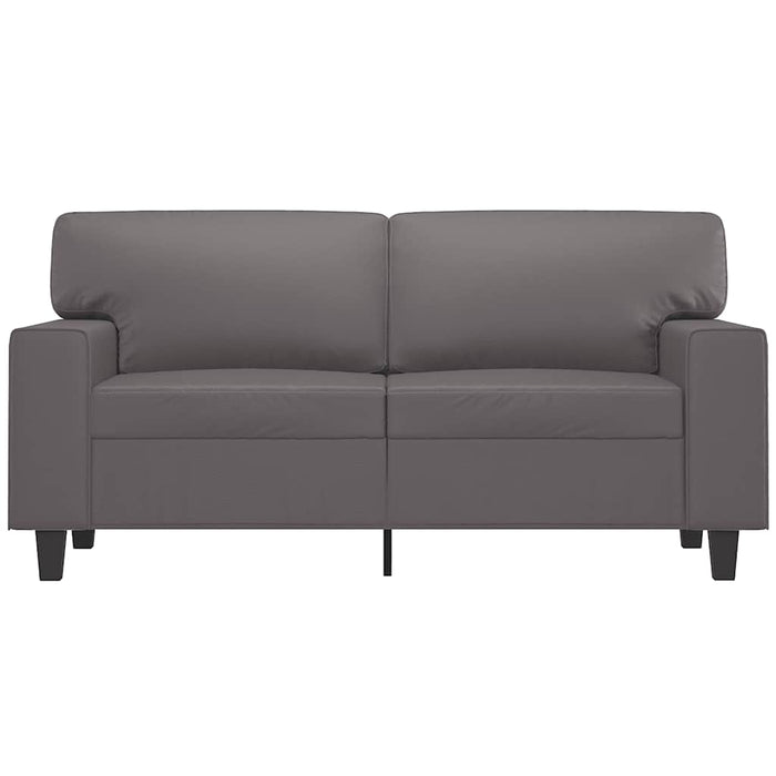 Canapea cu 2 locuri, gri, 120 cm, piele ecologică - WALTI WALTI