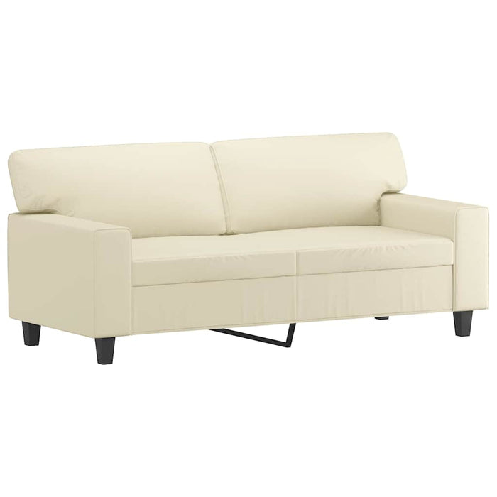 Canapea cu 2 locuri, crem, 140 cm, piele ecologică - WALTI WALTI