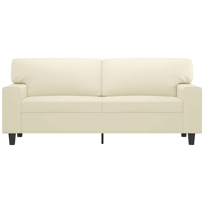 Canapea cu 2 locuri, crem, 140 cm, piele ecologică - WALTI WALTI