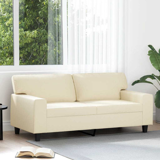 Canapea cu 2 locuri, crem, 140 cm, piele ecologică - WALTI WALTI