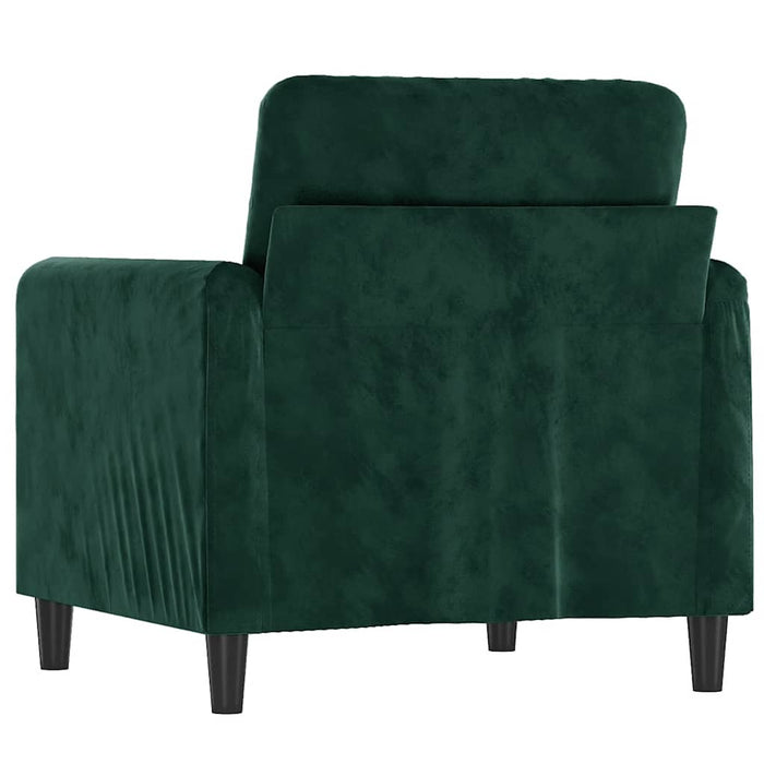 Fotoliu canapea, verde închis, 60 cm, catifea - WALTI WALTI