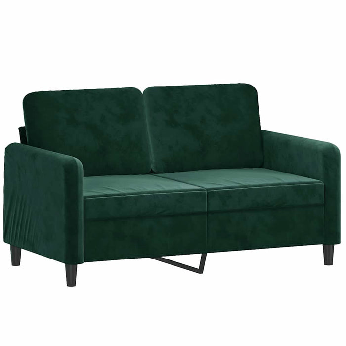 Canapea cu 2 locuri, verde închis, 120 cm, catifea - WALTI WALTI